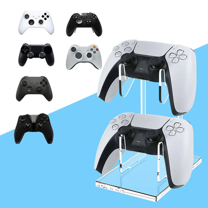 Universal Dual Layer Game Console Stand - Compatible with PS5/PS4, Switch Pro, Xbox Elite, Xbox, and Xbox 360 Controllers