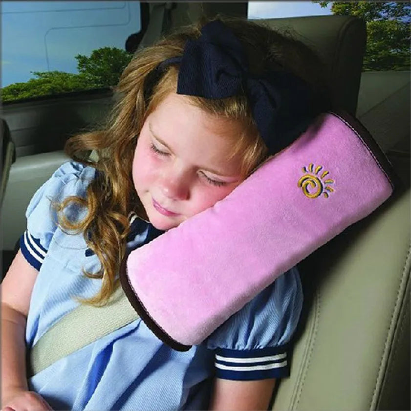 Baby Safety Car Seat Belt Pillow: Plush Shoulder Pad and Adjuster for Enhanced Comfort and Protection