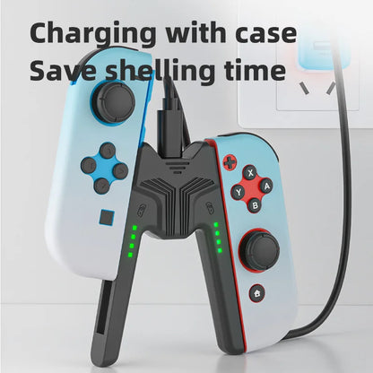 Aolion Portable Charging Grip Bracket - For Nintendo Switch/OLED, Joy-Con Controller Charging Dock, Game Accessories