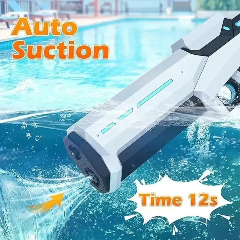 High-Pressure Pulse Electric Water Gun for Children - Strong Waterproof, Automatic Water Absorption, Continuous Stream