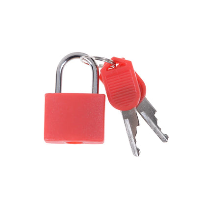 Mini Steel Padlock 6 Colors - Strong Travel Suitcase Lock with 2 Keys for Anti-Theft Protection