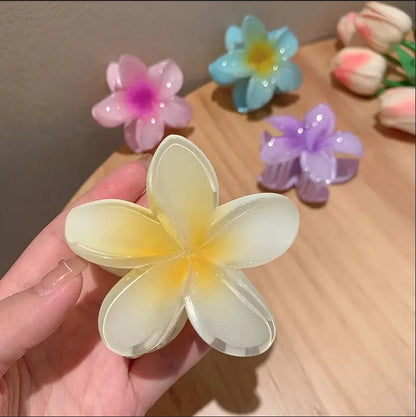 2/4PCS Boho Flower Hair Clips for Women – Large Egg Flower Barrettes and Hair Accessories