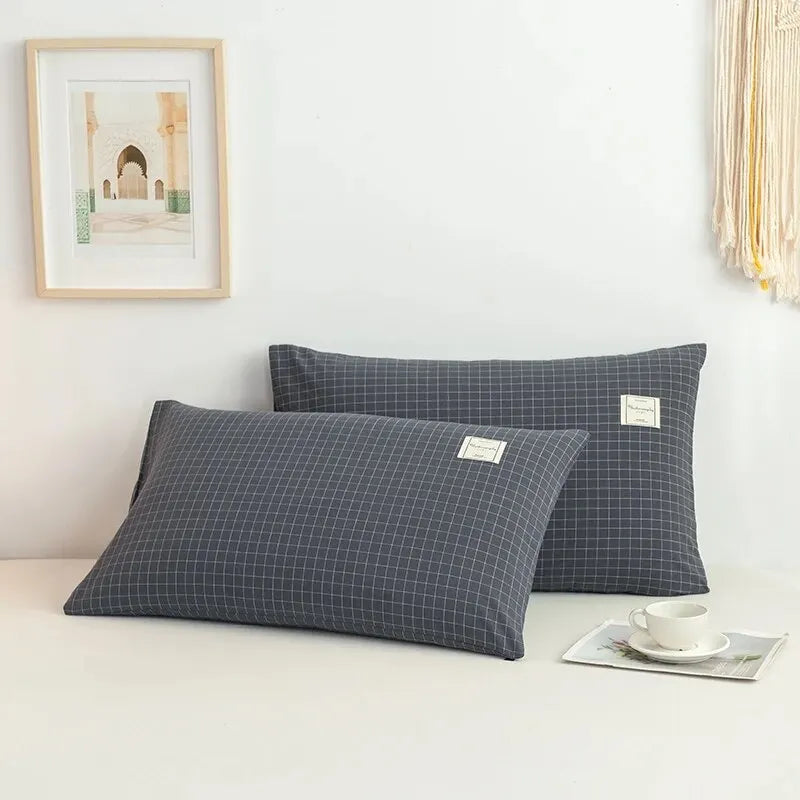 Washable Pillowcases Set - One Pair, 48cm x 74cm Single Pillowcase Covers, 2 Household Covers