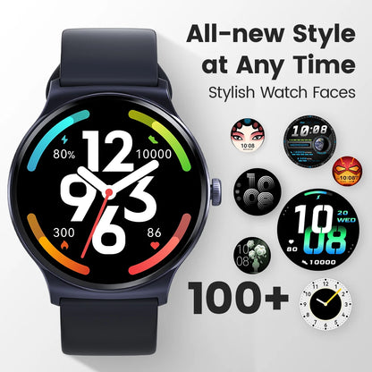 HAYLOU Solar Lite Smart Watch - 100+ Workout Modes, Heart Rate, Blood Oxygen Monitoring, Sleep & Stress Testing Sport Watch