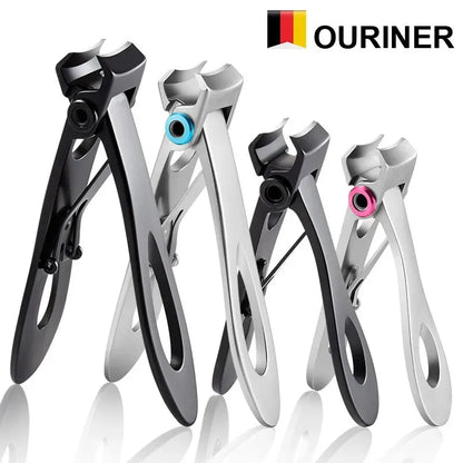 Stainless Steel Nail Clippers - Manicure Scissors for Thick, Hard Toenails and Fingernails - Professional Pedicure Tools