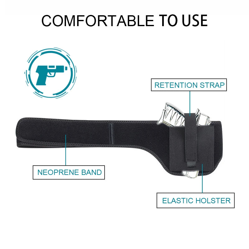 Multi-Purpose Underarm Tactical Holster - Hidden and Invisible Design for Outdoor Use