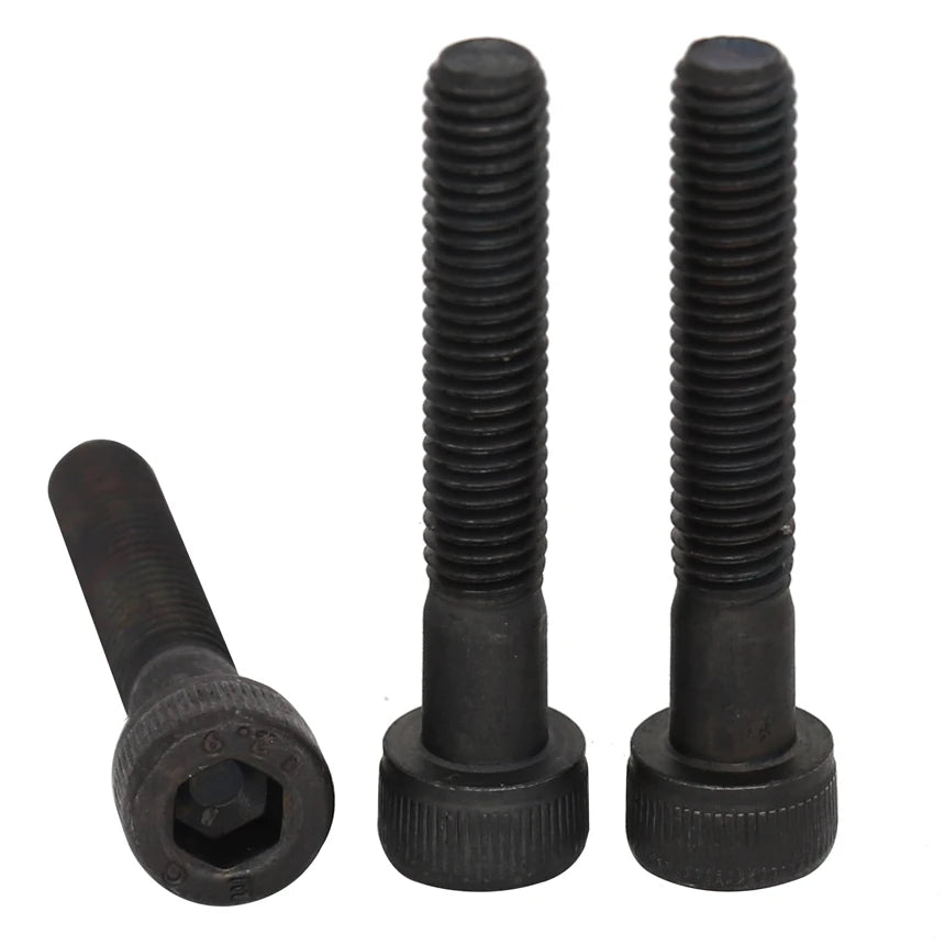 M3 M4 12.9 Grade Black Carbon Steel Allen Head Bolts - Full and Half Thread, Hexagon Socket Screws (DIN912)