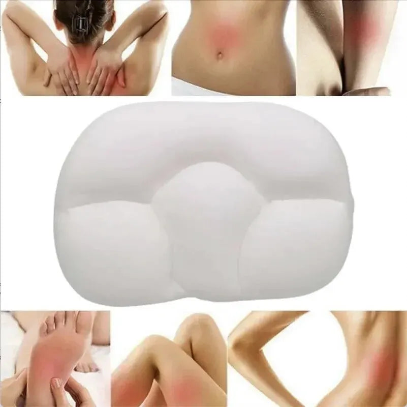 All-Round Egg Shaped Cloud Pillow - 3D Ergonomic Memory Foam Sleeping and Nursing Pillow, Soft Bed Cushion