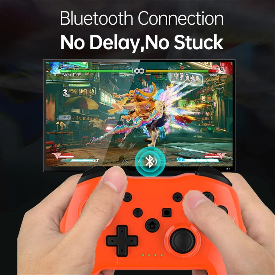 GAMINJA Wireless Controller – No Latency Bluetooth Gamepad for Nintendo Switch, PS3, TV Box, and PC