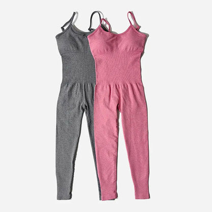 Seamless Yoga Set: Women's Tracksuit Jumpsuits - One Piece Fitness Rompers for Workout, Gym, and Sportswear