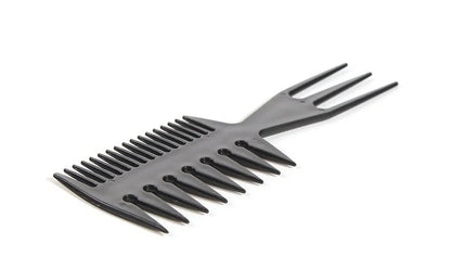 Professional Retro Oil Head Comb – Wide Tooth Slicked Back Hairstyle Fork Comb for Detangling and Curly Hair – Barber Accessories