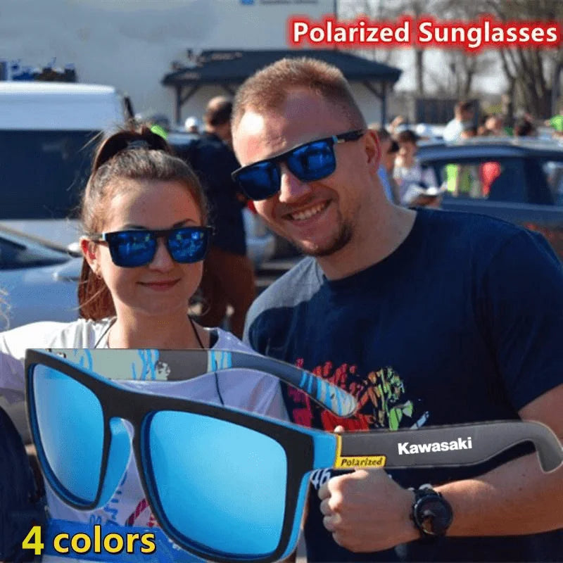 Kawasaki Polarized Sunglasses - UV400 Protection for Men and Women, Ideal for Outdoor Activities like Hunting, Fishing, and Driving, Optional Box