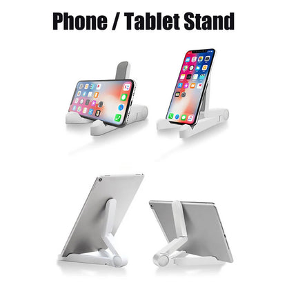 EMTRA Universal Folding Tablet Holder: Compatible with iPad Air Pro, Samsung, Xiaomi, Huawei - Fits 4.7 to 12.9 inch Tablets - iPad Accessories