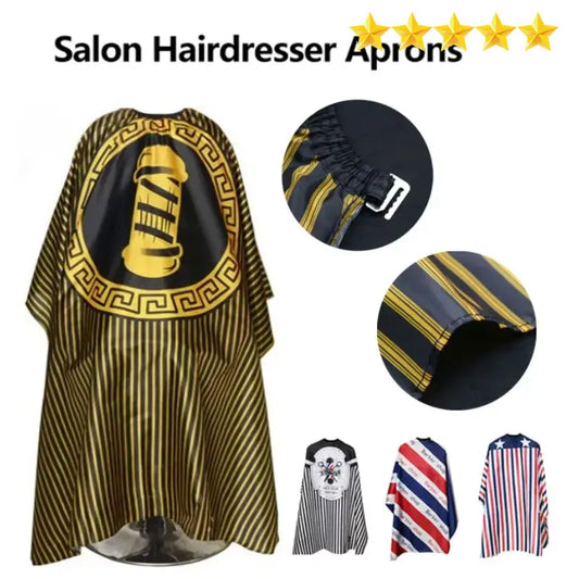 Salon Hairdressing Apron - Professional Hair Cutting Cape for Barbers, Styling Gown for Dyeing and Trimming