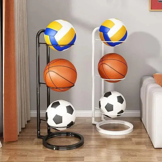 Indoor Children's Basketball Storage Rack: Ball, Football, and Volleyball Holder for Kindergarten