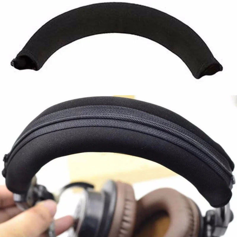 Zipper Headphone Protector Sleeve: Cushion Pad Headband for Audio Technica ATH MSR7 M50X M40X M30 M20X - Extend the Life of Your Headphones