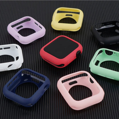 Silicone Bumper Cover for Apple Watch Ultra 2 & Series SE to 9 - Protective Accessories for Various Sizes