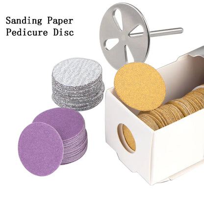 25MM Purple Disc Pedicure Tool | Replaceable Sandpaper for Removing Dead Skin and Calluses | Electric Foot File Nozzle