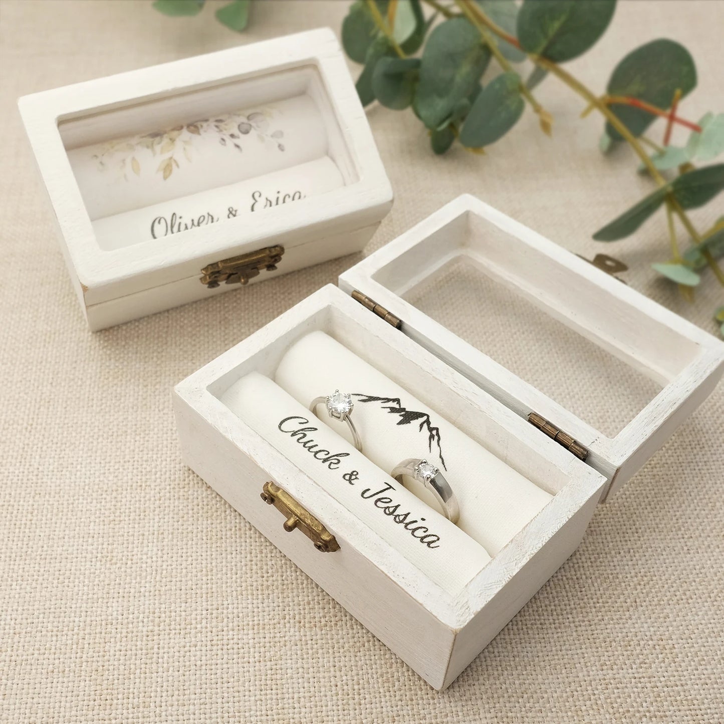 Personalised Wedding Ring Box,Ring Box for Engagement,Ring Holder,ring box for wedding ceremonyengagement ring box