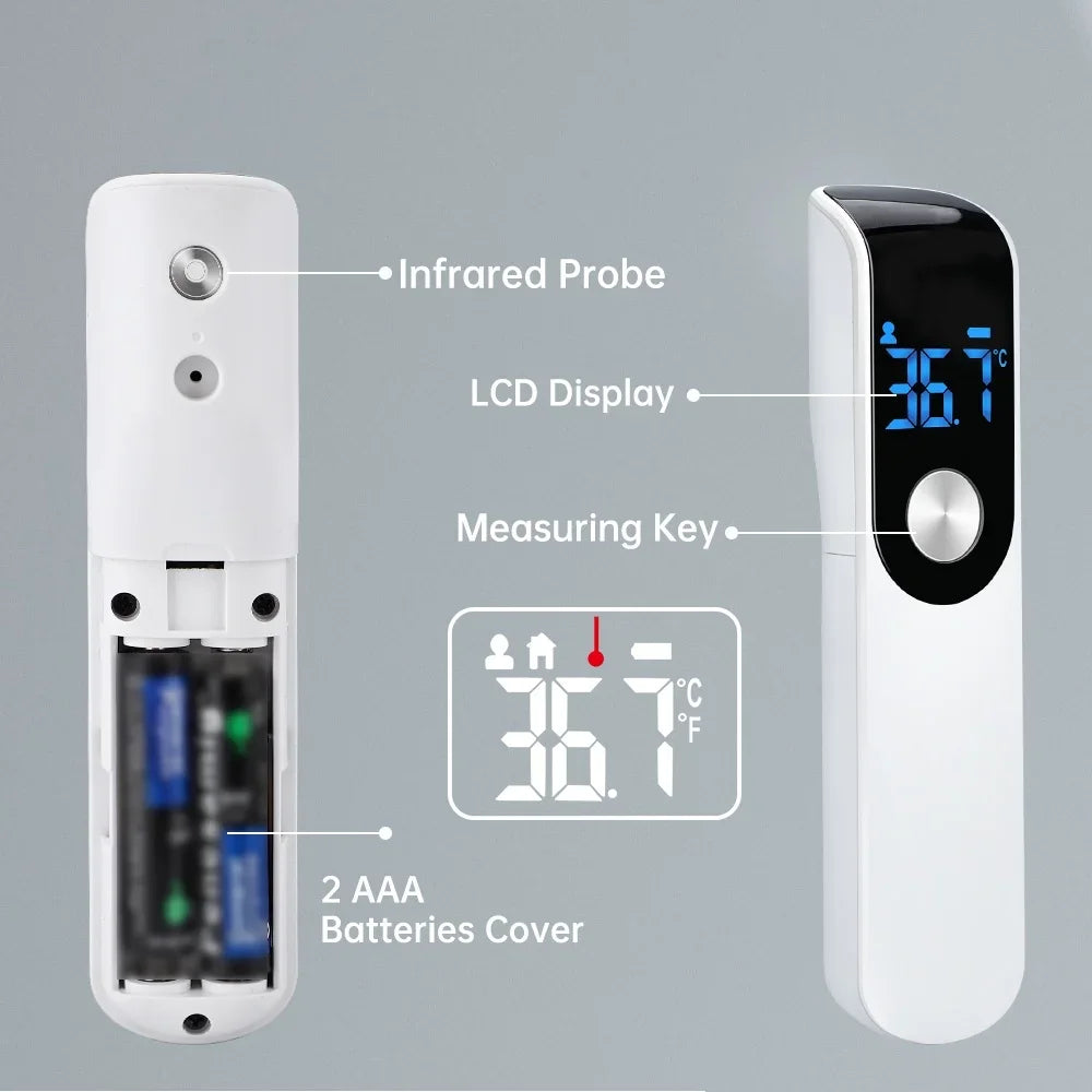 Infrared Digital Fever Thermometer - Non-Contact Laser Body Temperature Monitor for Infants and Adults, LCD Display