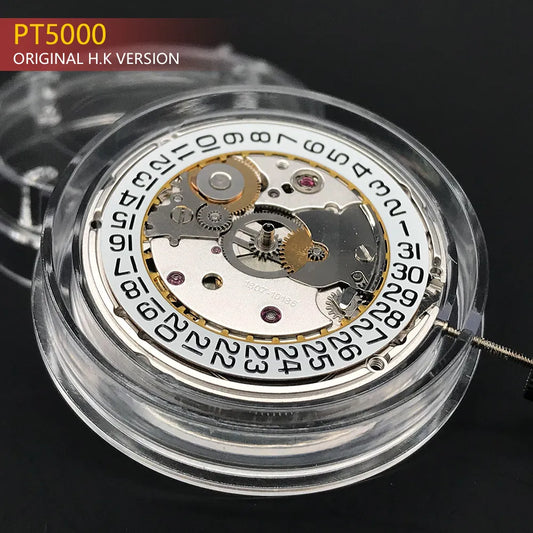 Genuine H.K PT5000 Automatic Mechanical Movement - Gold/Silver Version, Top Clone 2824-2 with High Accuracy, 25 Jewels