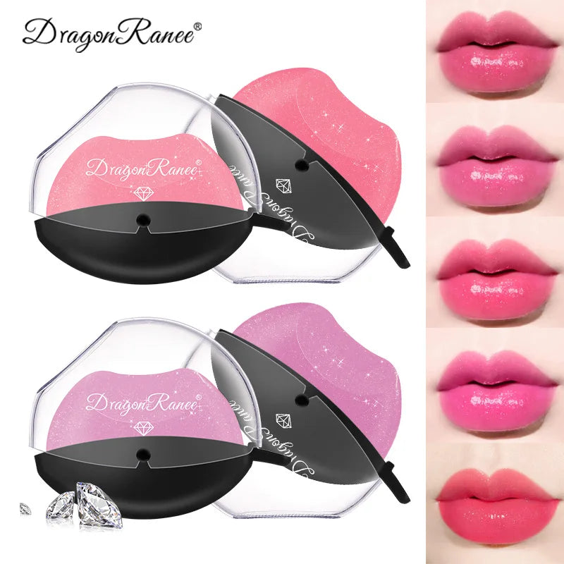 Lip-Shaped Lipstick – Temperature Color Changing Velvet Matte Moisturizing Lip Gloss, Waterproof & Non-Stick Cup