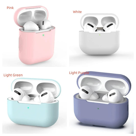 Soft Silicone AirPod Case for Apple AirPods 1, 2, 3 & AirPod Pro 2 – Protective Cover R1