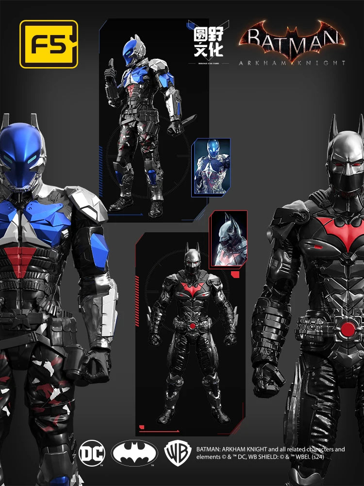 F5 ROUNDD CULTURE Batman: Arkham Knight Deathstroke and Red Hood Anime Figure – Blind Box, Assemble Movable Model Toy for Collection and Gifts