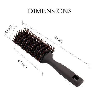 Anti-Static Soft Boar Bristles Comb - Quick Dry Brush - Professional Salon Hairbrush