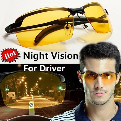 Anti-UV Night Vision Cycling Sunglasses - Polarized Day and Night Driving Glasses for Men