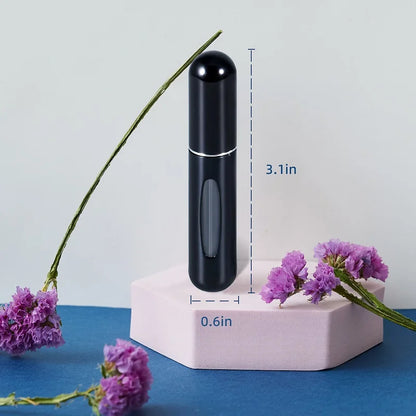 Portable Refillable Atomizer Perfume Spray Bottle | 5/8ML Travel Cologne Dispenser | Aluminum Perfume Liquid Holder