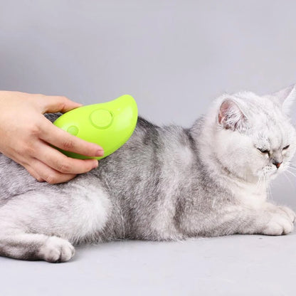 Electric Spray Cat Steam Brush | Water Spray Kitten Pet Comb for Depilation | Soft Silicone Grooming Brush for Cats