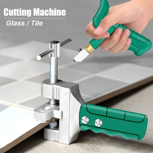 Professional Diamond Glass Cutter: Manual Tile Cutting Tool for Glass, Ceramic Tile - DIY Tile Cutting Tools