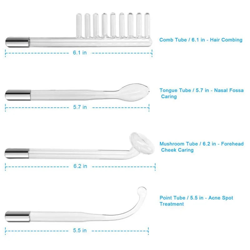 Portable Handheld High Frequency Skin Therapy Wand - Acne Treatment, Skin Tightening, and Wrinkle Reduction Machine