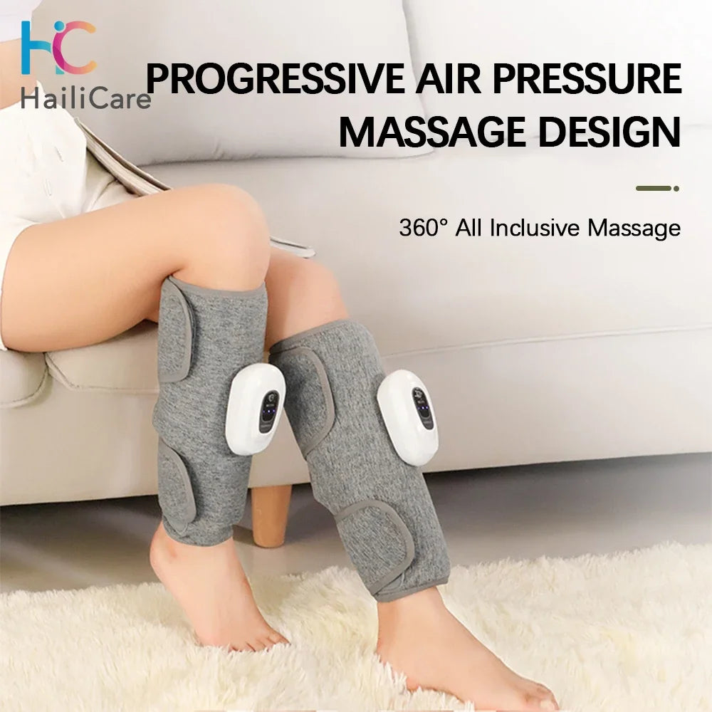 Wireless Electric Leg Massager – Rechargeable Air Compression for Calf Pain Relief & Muscle Relaxation, 360° Air Pressure