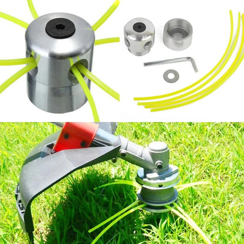 Premium Universal Aluminum Trimmer Head: 4-Line Brush Cutter & Grass Trimmer Replacement