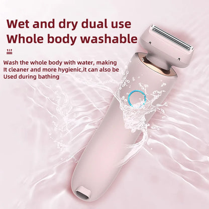 Painless Hair Removal Epilator - USB Rechargeable Trimmer for Women, Body, Face, Leg, Armpit, Bikini, and Pubic Shaver