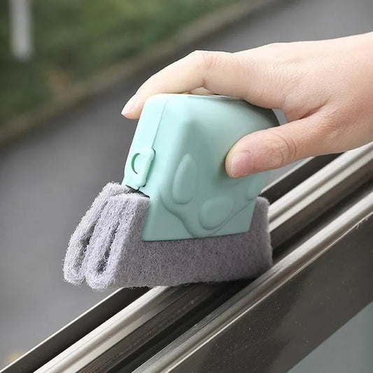 Efficient Window Groove Cleaning Brush and Cloth Set - Perfect Kitchen and Window Cleaning Tools for Sparkling Clean Window Slots!