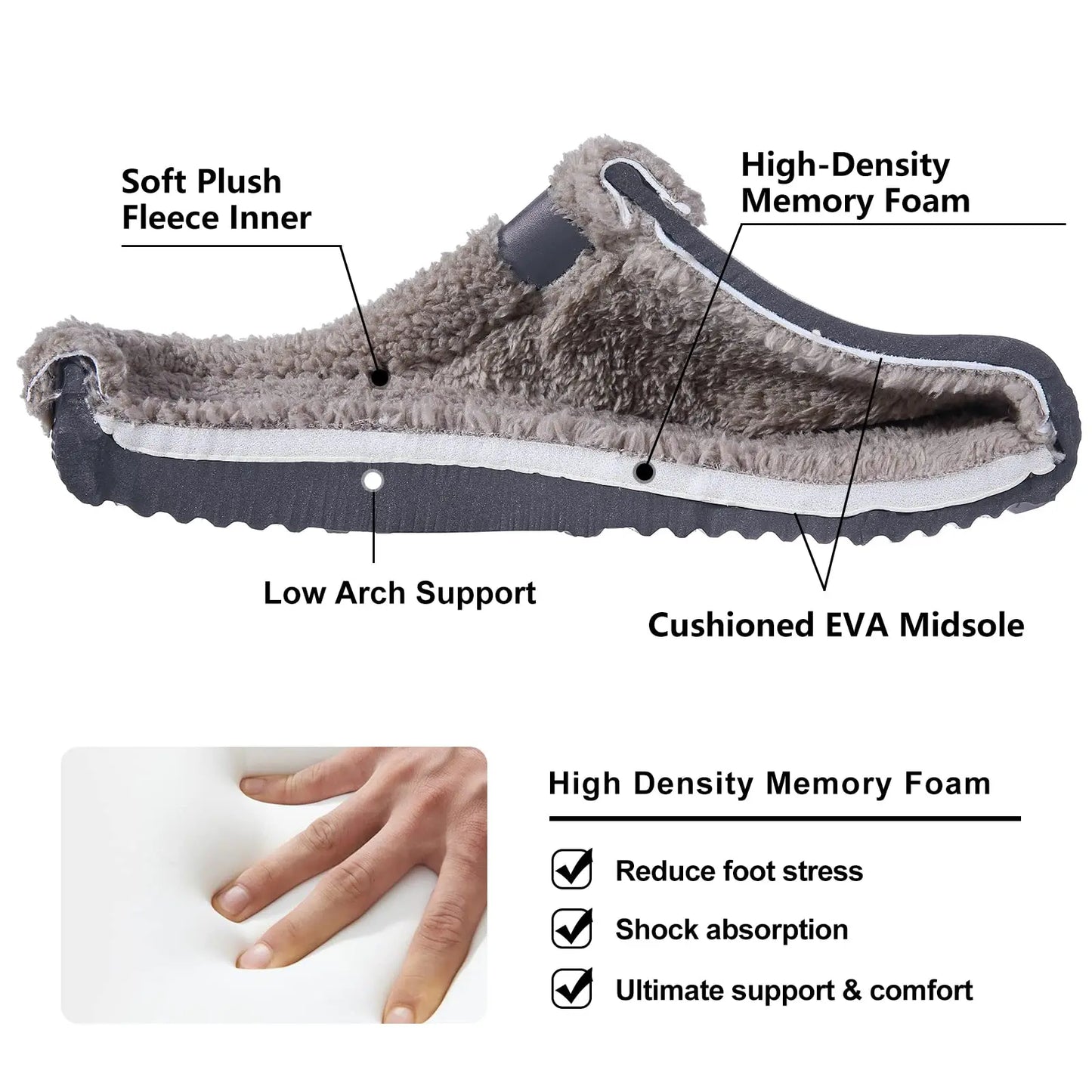 Shevalues Plush Fur Clogs Slippers - Soft Furry Winter Shoes for Men and Women | Waterproof Indoor Home and Garden Footwear