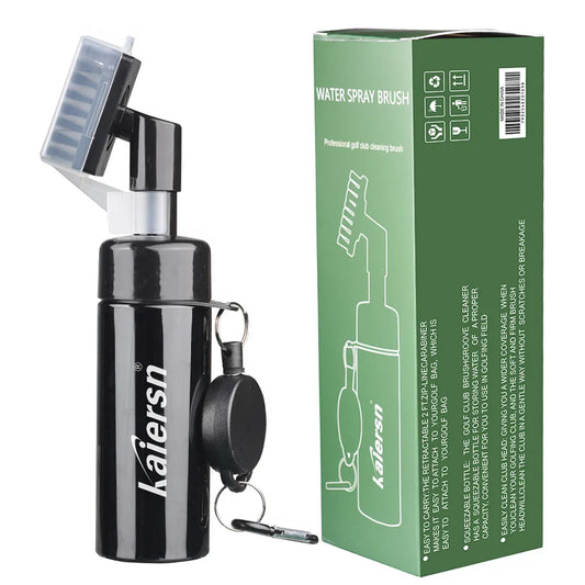 Kaiersn Golf Club Cleaner: Groove Tube Golf Brush with Leakproof Reservoir Squeeze Bottle - Easy Cleaning Solution for Golf Clubs