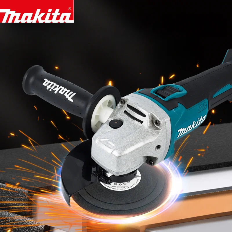 Makita DGA404 18V 125mm Brushless Electric Angle Grinder - Rechargeable High Power Cutting and Polishing Machine