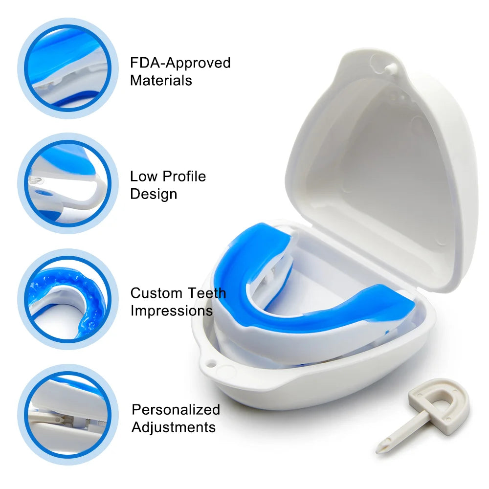 Adjustable Anti-Snoring Mouth Guard | Sleeping Device to Stop Snoring & Improve Sleep Quality