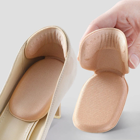 T-Shaped Sponge Heel Stickers - Shoe Cushion Protectors for High Heels - Inserts, Pads, Adjusters for Women's Shoes