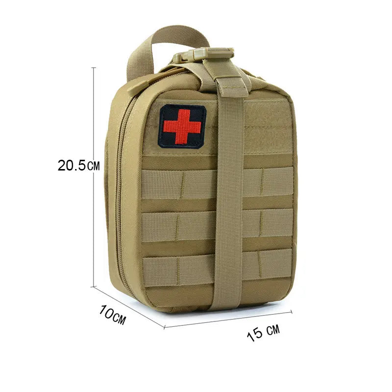 Tactical First Aid Kit: Emergency Outdoor Medical Bag for Army Hunting, Camping - Molle Survival Tool Military EDC Pouch Organizer