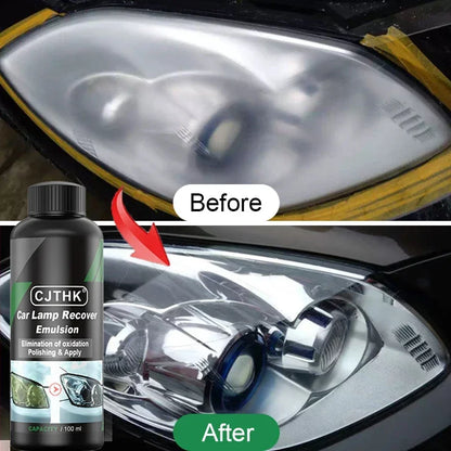 Car Headlight Restoration Polishing Kit - Scratch Remover Repair Cleaning Paste to Remove Oxidation, Headlight Polish Liquid I