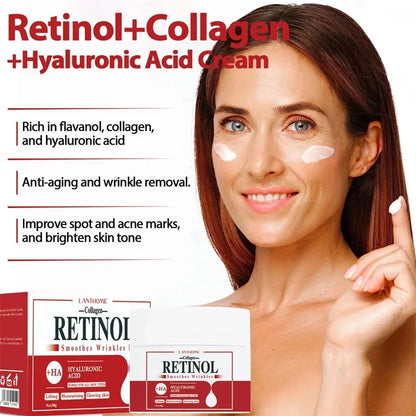 3-in-1 Whitening Cream: Face & Body, Retinol Collagen Hyaluronic Acid Formula - Removes Dark Spots, Dispel Acne, Lightens Skin