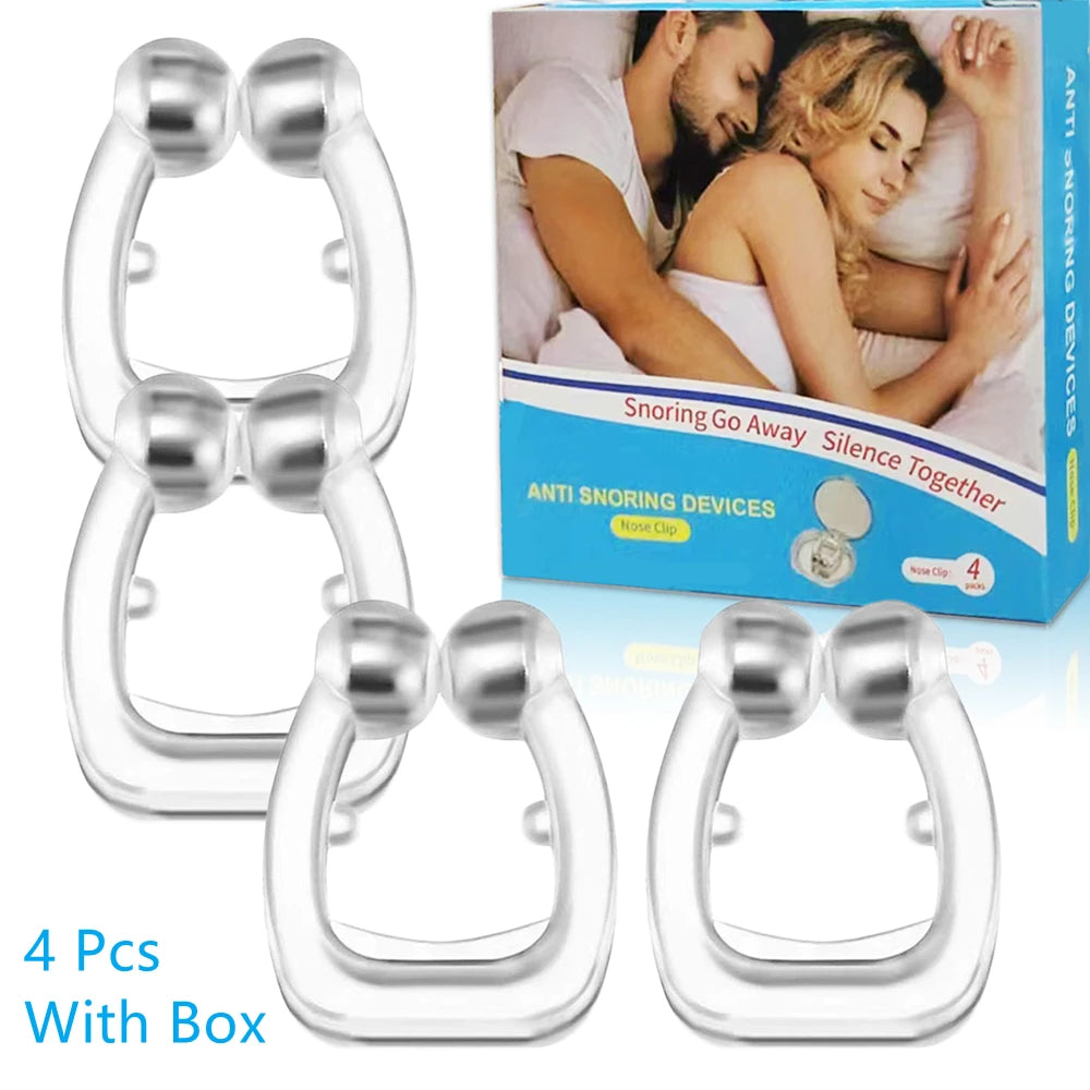 Anti-Snoring Nose Clip - Snore Prevention Gadget for Men and Women, Quiet Sleep Nighttime Anti-Snore Corrector