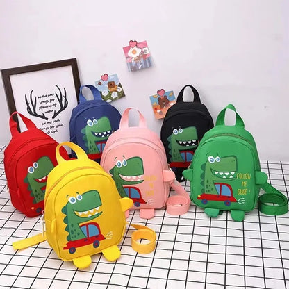 Cute Cartoon Dinosaur School Backpack for Kids | Anti-Lost Toddler Rucksack | Kindergarten Schoolbag