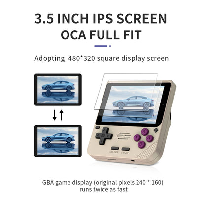 POWKIDDY V10 Handheld Game Console - 3.5 Inch 480x320 IPS Full Screen, Retro OpenDingux System, Affordable Gift for Children