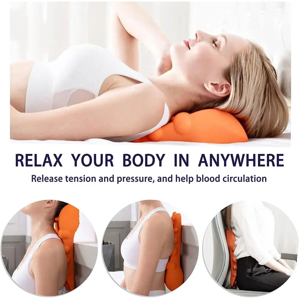 Neck Pain Relief Device - Cervical Traction Massager & Shoulder Stretcher | Trigger Point Tool for Neck Relief